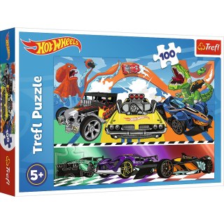 Puzzle - 100 - Pędzące samochody - Hot Wheels Trefl 16466 Trefl Puzzle