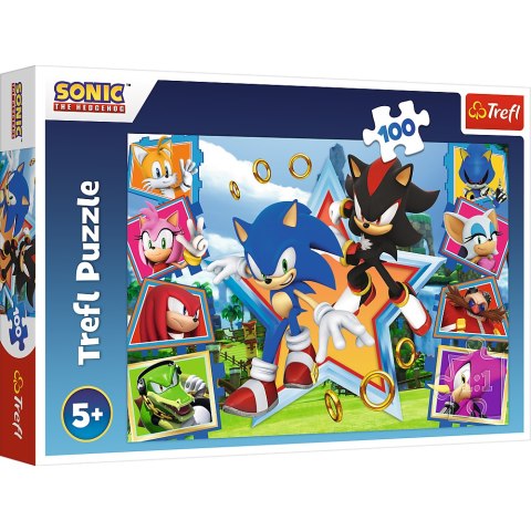 Puzzle - "100" - Poznaj Sonica Trefl 16465 Trefl Puzzle