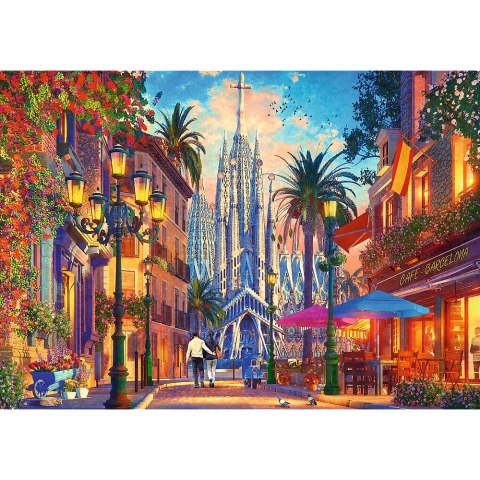 Puzzle - 1000 - Barcelona, Hiszpania Trefl 10793 Trefl Puzzle