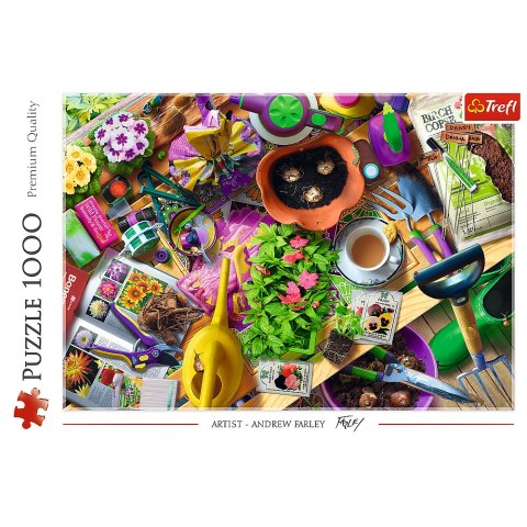 Puzzle - "1000" - Porządki w ogrodzie Trefl 10927 Trefl Puzzle