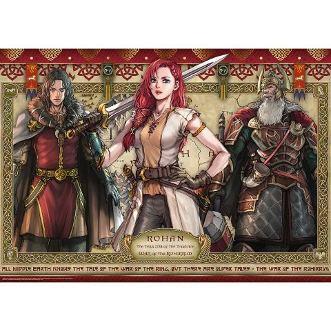 Puzzle - 1000 - Władca Pierścieni: Wojna RohirrimówFSC Mix 70% 10937 Trefl Puzzle