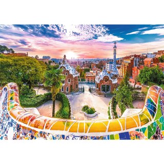 Puzzle - 1000 - Zachód słońca nad Barceloną, Hiszpania 10711 Trefl Puzzle