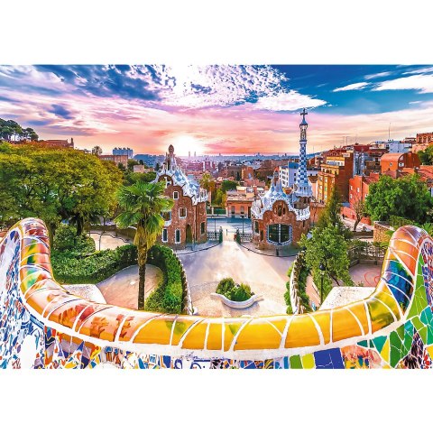 Puzzle - 1000 - Zachód słońca nad Barceloną, Hiszpania 10711 Trefl Puzzle