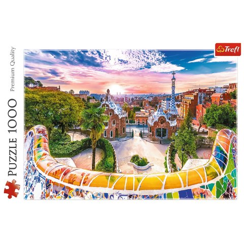 Puzzle - 1000 - Zachód słońca nad Barceloną, Hiszpania 10711 Trefl Puzzle