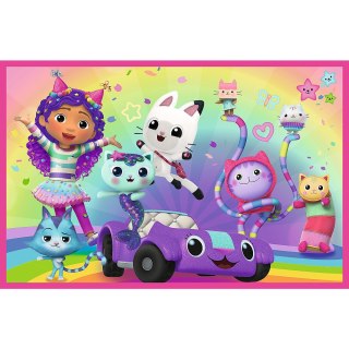 Puzzle - 2x24 - Zabawy z Gabby - Universal Gabbys Dollhouse Trefl 34433 Trefl Puzzle