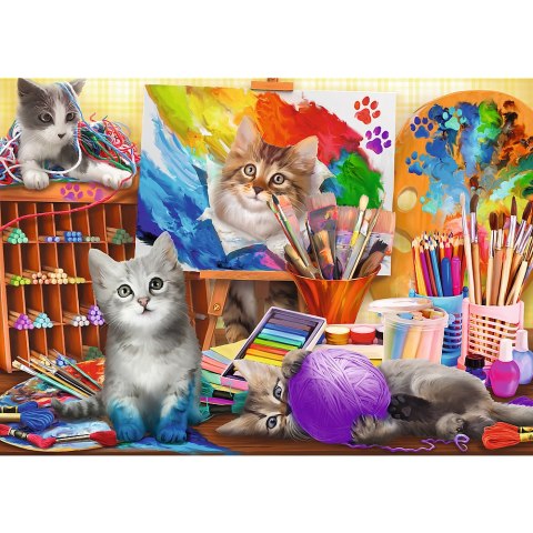 Puzzle - 2x500 - Sztuka malowania FSC Mix 70% 37530 Trefl Puzzle