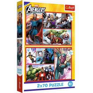 Puzzle - 2x70 - Zostań bohaterem Trefl 34439 Trefl Puzzle