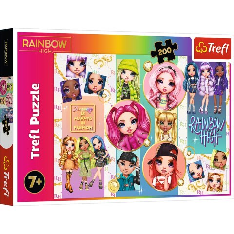 Puzzle - "200" - Przyjaźń Rainbow High Trefl 13289 Trefl Puzzle