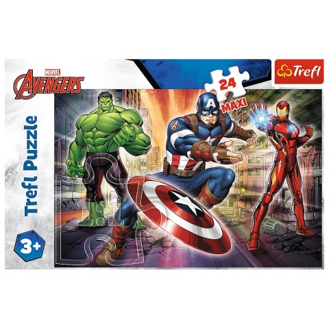 Puzzle - "24 Maxi" - W świecie Avengersów Trefl 14321 Trefl Puzzle