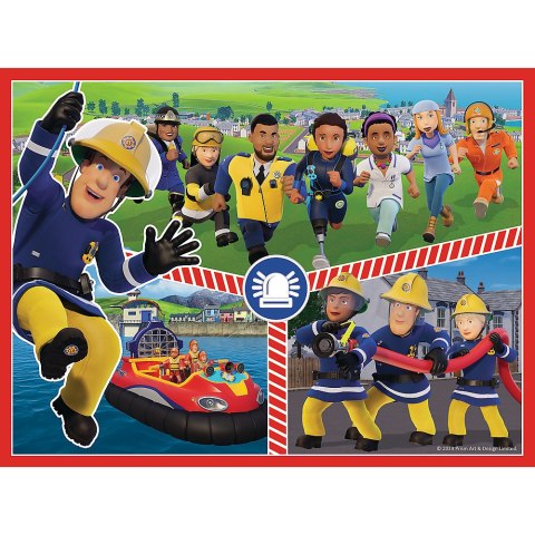 Puzzle - 2w1 + memos - Drużyna Strażaka Sama Trefl 93334 Trefl Puzzle
