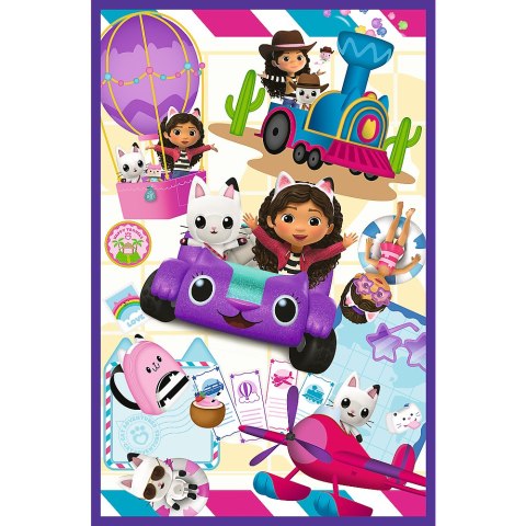 Puzzle 3x80 - Kolorowe dni Gabby Trefl 34882 Trefl Puzzle
