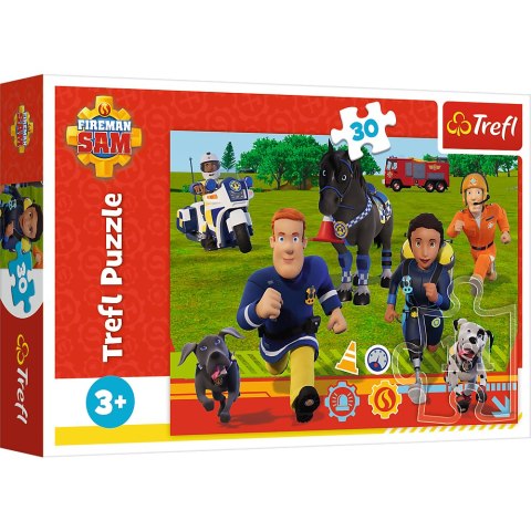 Puzzle - "30" - Gotowi do pomocy Strażak Sam Trefl