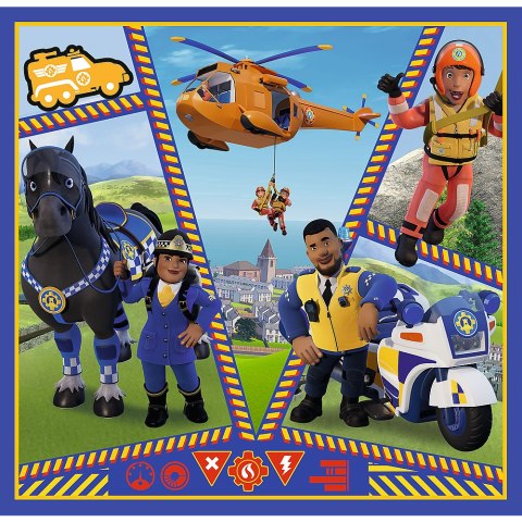 Puzzle "3in1" - Dzień Strażaka Sama Trefl 34868 Trefl Puzzle