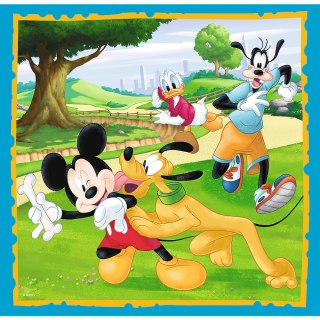 Puzzle - 3w1 - Myszka Miki z przyjaciółmi Trefl 34846 Trefl Puzzle