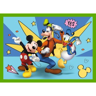 Puzzle - "4w1 (12, 15, 20, 24)" - Wśród przyjaciół Myszka Miki Trefl 34616 Trefl Puzzle