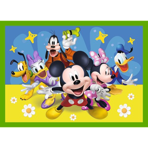 Puzzle - "4w1 (12, 15, 20, 24)" - Wśród przyjaciół Myszka Miki Trefl 34616 Trefl Puzzle