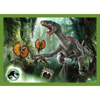 Puzzle - 4w1 - Groźne dinozaury - Universal Jurassic World Trefl 34607 Trefl Puzzle