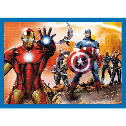 Puzzle - "4w1" - Odważni Avengersi Trefl 34386 Trefl Puzzle