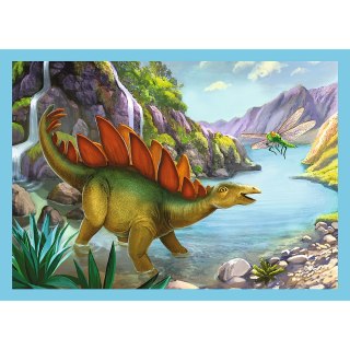 Puzzle - 4w1 - Wyjątkowe dinozaury - Trefl 34609 Trefl Puzzle