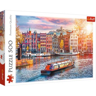 Puzzle 500 el. Amsterdam, Holandia Trefl 37428 Trefl Puzzle