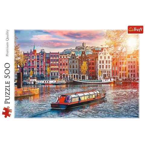 Puzzle 500 el. Amsterdam, Holandia Trefl 37428 Trefl Puzzle