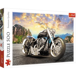 Puzzle 500 el. Czarny motocykl 37384 Trefl Puzzle