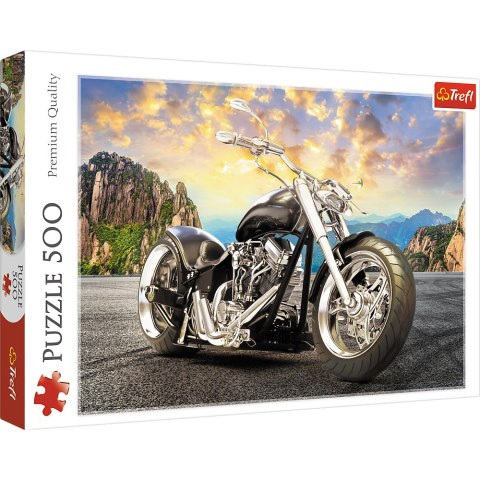 Puzzle 500 el. Czarny motocykl 37384 Trefl Puzzle