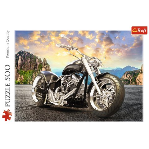 Puzzle 500 el. Czarny motocykl 37384 Trefl Puzzle