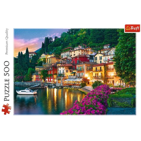 Puzzle 500 el. Jezioro Como, Włochy Trefl 37290 Trefl Puzzle