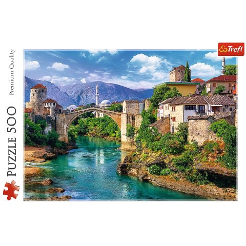 Puzzle 500 el. Stary Most w Mostarze, Bośnia i Hercegowina Trefl 37333 Trefl Puzzle