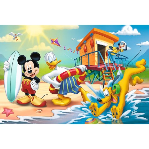 Puzzle - 60 - Ciekawy dzień Mikiego i przyjaciół Trefl