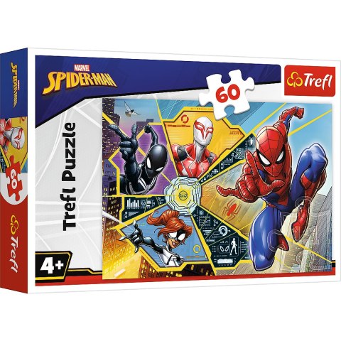 Puzzle - "60" - W sieci / Disney Marvel Spiderman Trefl