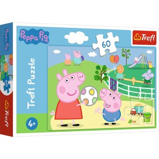Puzzle - 60 - Zabawy w gronie przyjaciół - Peppa Pig