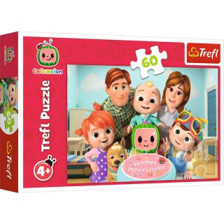 Puzzle 60 el. Cocomelon, Wspaniały dzień Trefl
