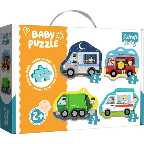 Puzzle - Baby Classic - Pojazdy i zawody / Trefl Baby 36071 Trefl Puzzle