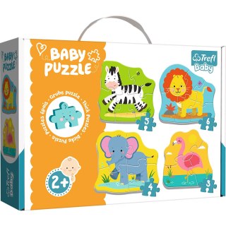 Puzzle - Baby Classic - Zwierzątka na safari / Trefl Baby 36073 Trefl Puzzle