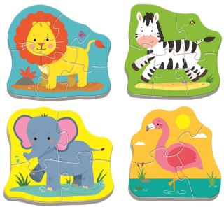 Puzzle - Baby Classic - Zwierzątka na safari / Trefl Baby 36073 Trefl Puzzle