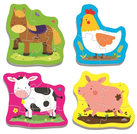 Puzzle - Baby Classic - Zwierzęta na wsi - Trefl Baby 36070 Trefl Puzzle