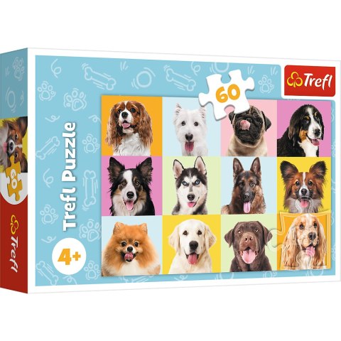 Puzzles - "60" - Słodkie psiaki Trefl