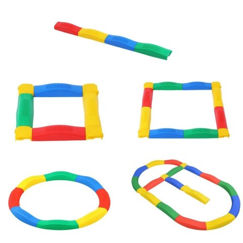 Ścieżka Sensoryczka Deski Równoważne 16 Desek Łączenia Antypoślizgi LEAN Toys