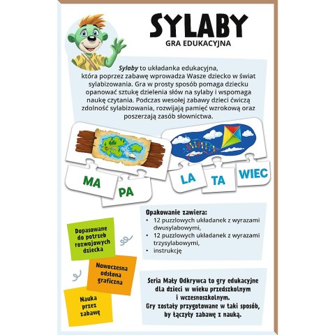 GRA - Sylaby / Mały Odkrywca Trefl 02813 Trefl Gry