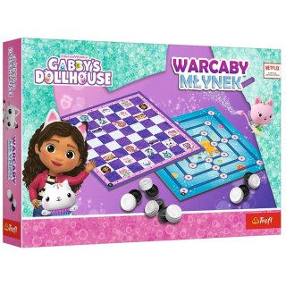 Gra Warcaby I Młynek Gabby's Dollhouse Trefl 02800 Trefl Gry