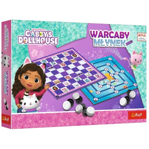 Gra Warcaby I Młynek Gabby's Dollhouse Trefl 02800 Trefl Gry