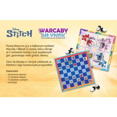 Gra Warcaby i Młynek Lilo and Stitch Trefl 02799 Trefl Gry