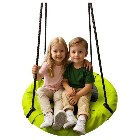 Huśtawka Ogrodowa Bocianie Gniazdo Dla Dzieci Zielona 60cm LEAN Sport