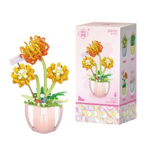 Klocki Konstrukcyjne Kwiatki W Doniczkach Kolorowe 269-444 el. LEAN Toys