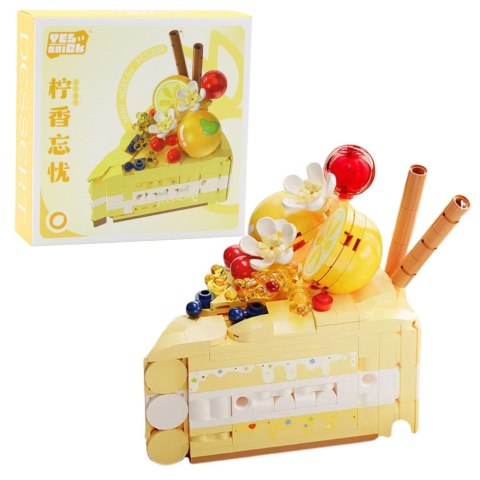 Klocki Konstrukcyjne Torcik Tort Deser Dekorowany 292-357el. LEAN TOYS