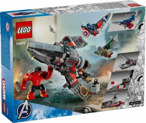 LEGO 76292 SUPER HEROES Kapitan Ameryka kontra Czerwony Hulk - bitwa LEGO