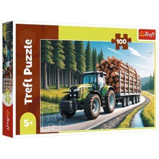 Puzzle 100 - Ciągnik leśny Trefl 16493 Trefl Puzzle