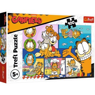 Puzzle - 100 - Leniwy Garfield Trefl 16521 Trefl Puzzle
